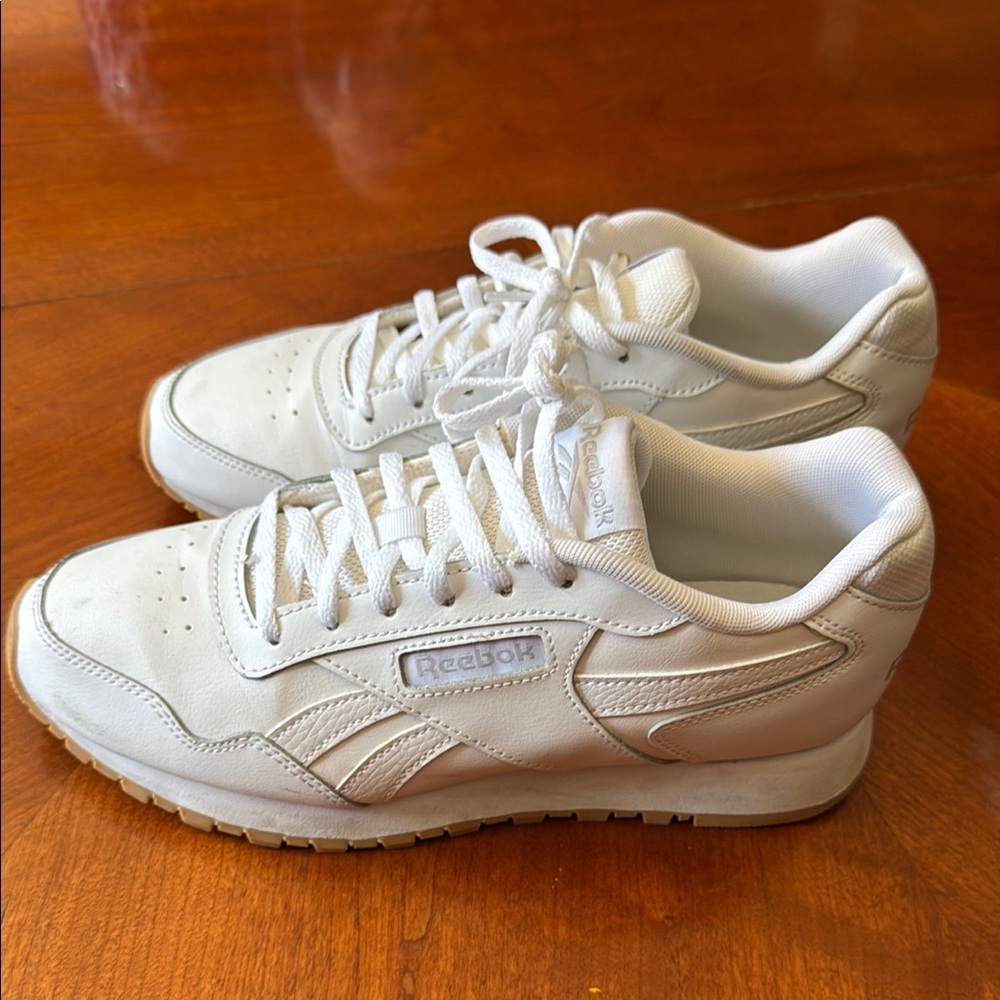 Reebok Classics White Leather Sneakers with Breathable